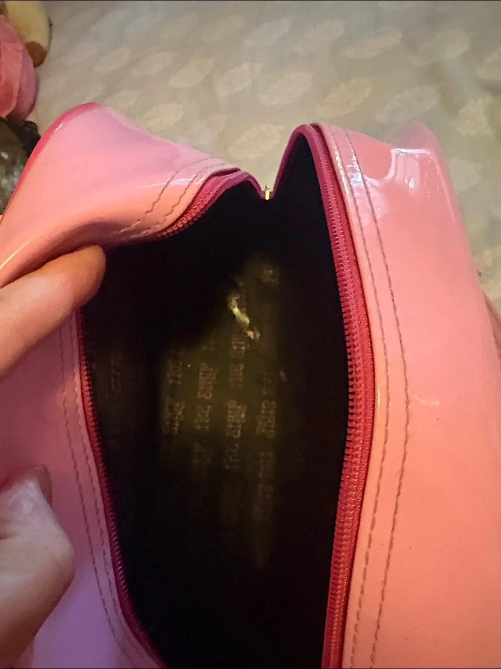 The Strip Las Vegas Pink Patent Dome Satchel